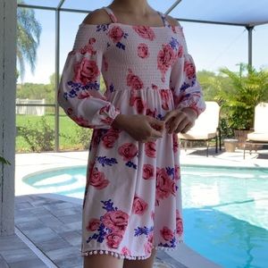 Pink Floral Dress for girls